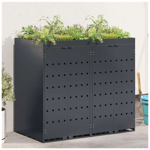 Wheelie bin storage anthracite - wheelie,