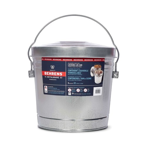 Galvanized steel locking lid - galvanized,