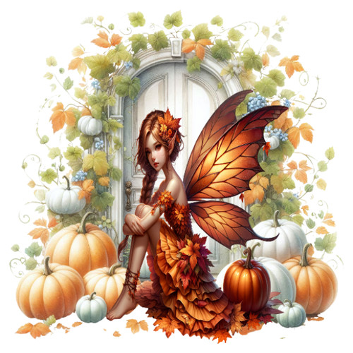 Fall fairy vinyl - fairy, sticker
